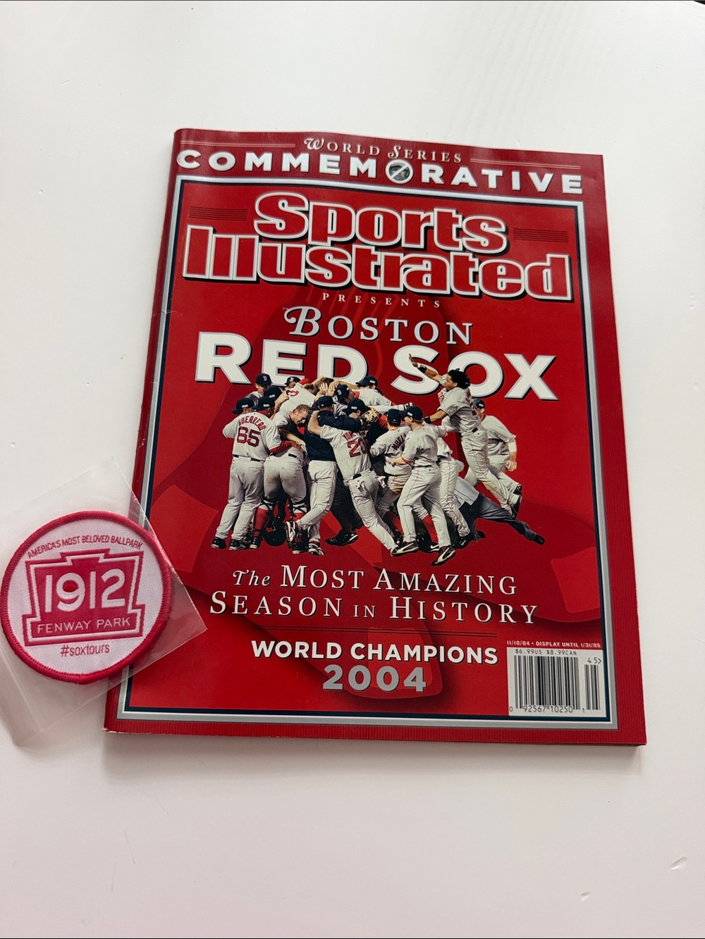 Sports Illustrated Red Sox and sew on badge